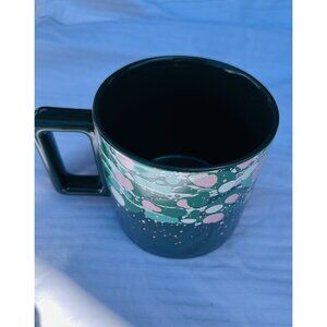 Starbucks Holiday 2022 Marble Green Pink Forest Venetian Ceramic Mug 12oz Paint